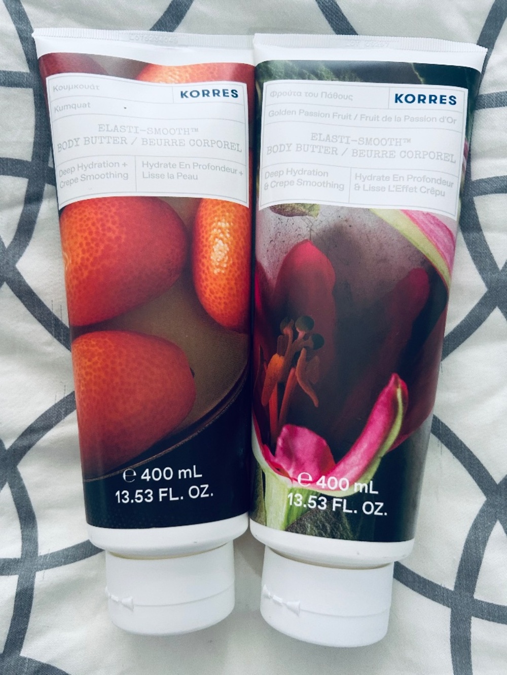 KORRES - 2 Mega Size Elasti-Smooth Body Butter - Kumquat & Passion Fruit